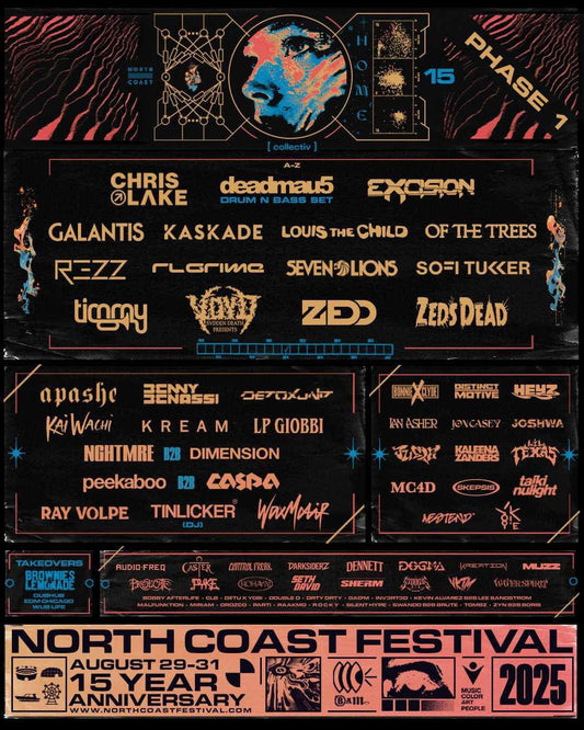 North Coast Festival Celebrates 15 Years with Massive Phase 1 Lineup Release - Windy City Raves
